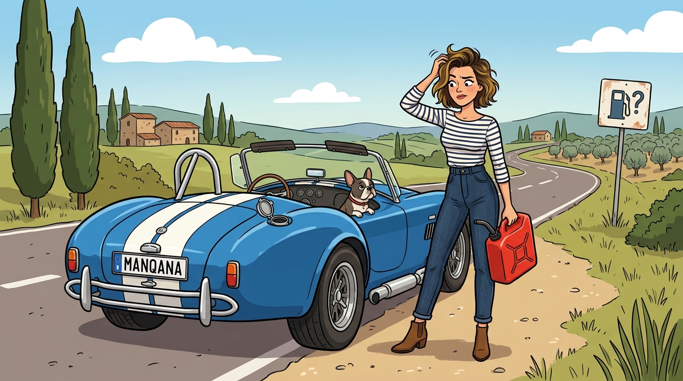 AC Cobra. Как слить бензин из бака