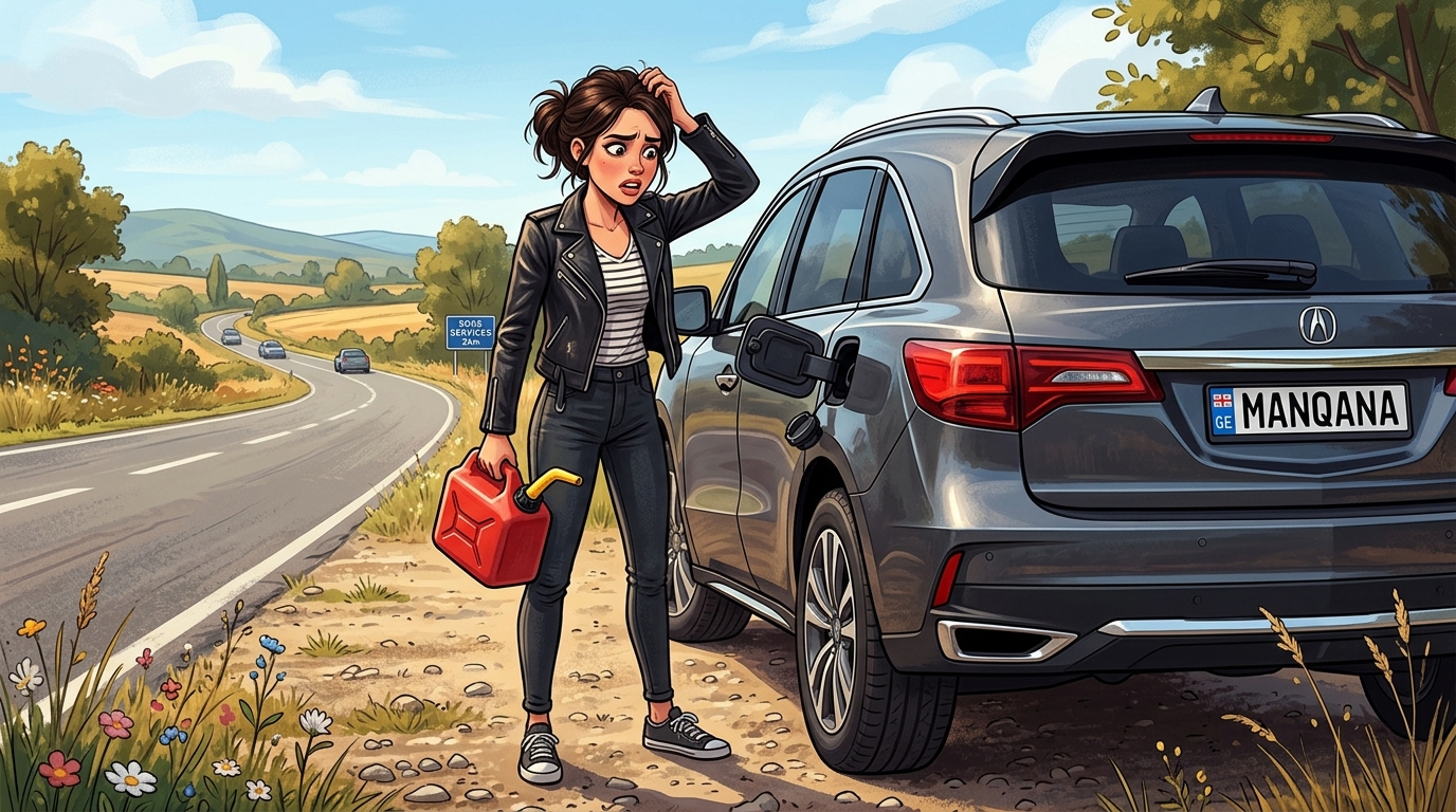 Acura MDX. Как слить бензин из бака