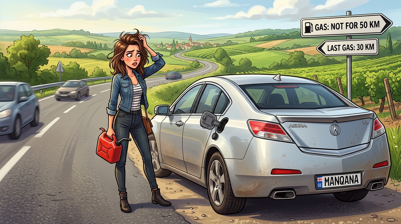Acura TL. Как слить бензин из бака