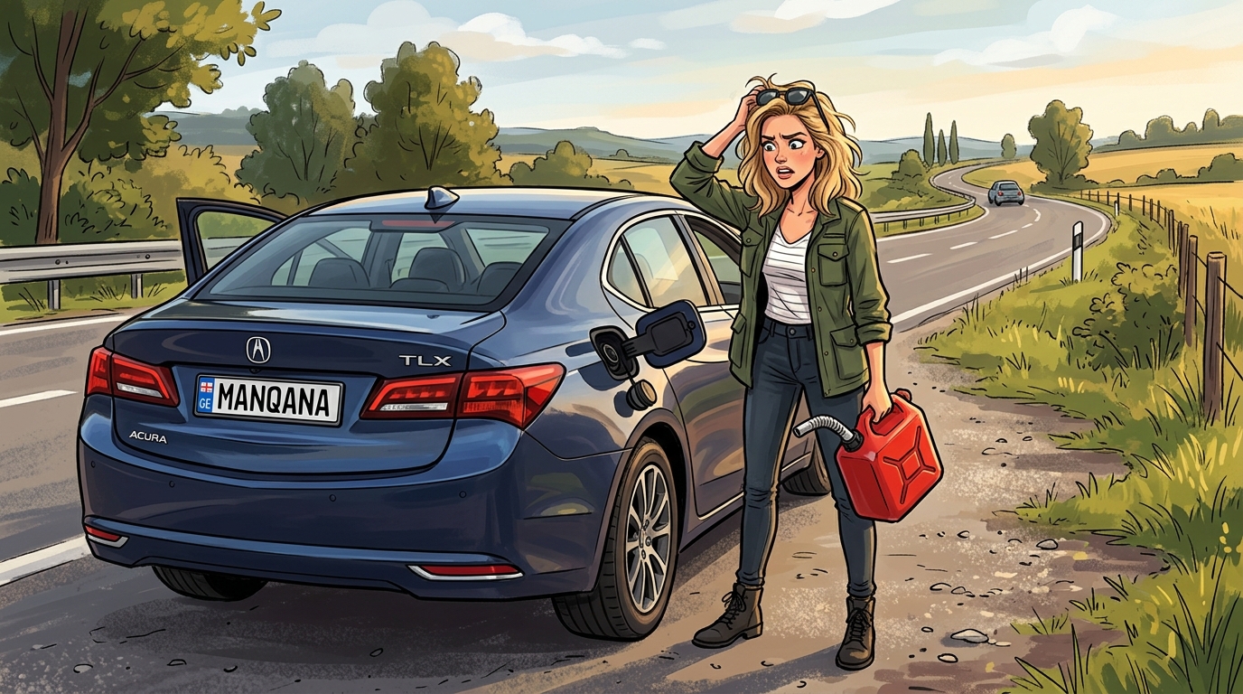 Acura TLX. Как слить бензин из бака