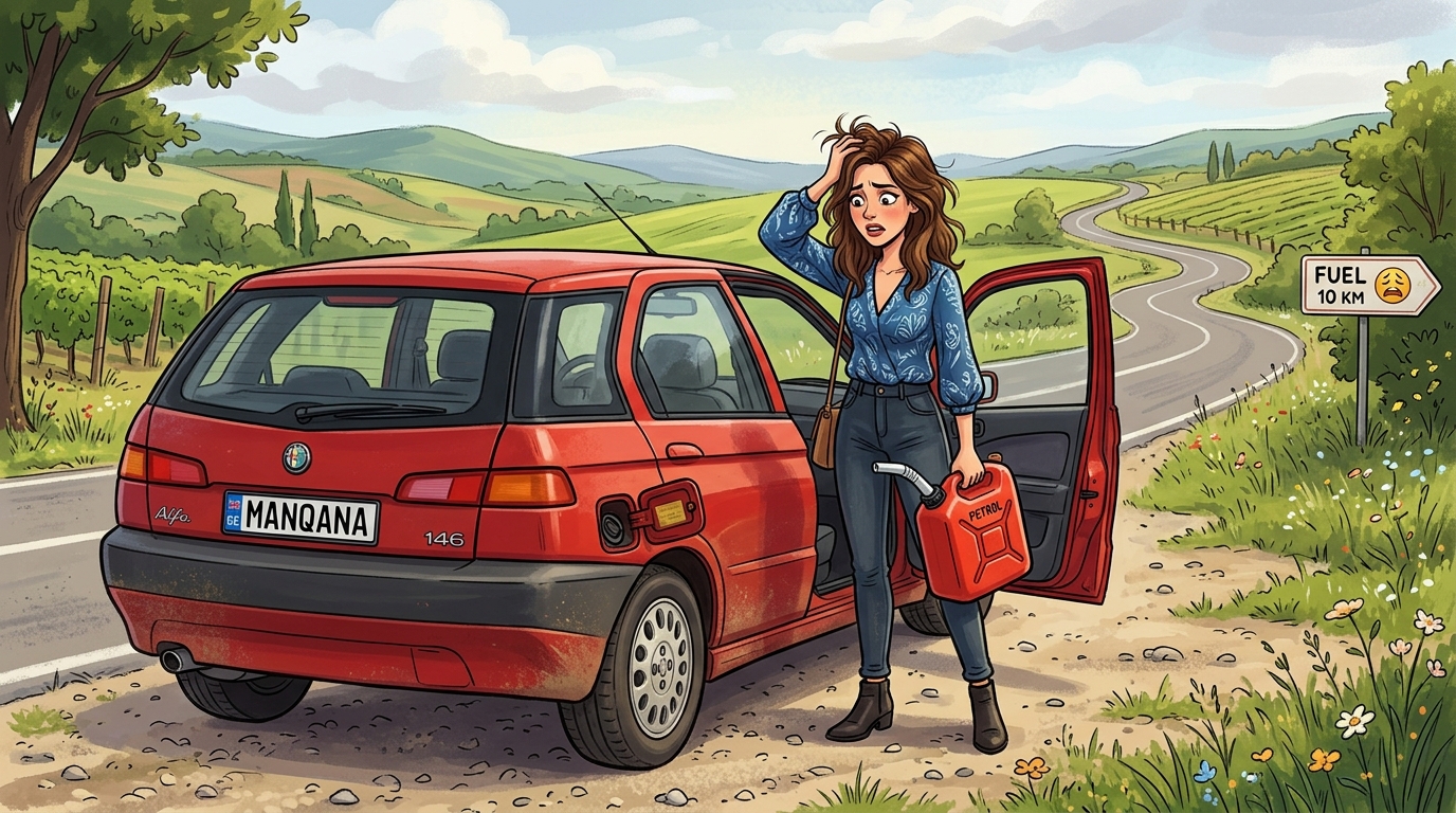Alfa Romeo 146. Как слить бензин из бака