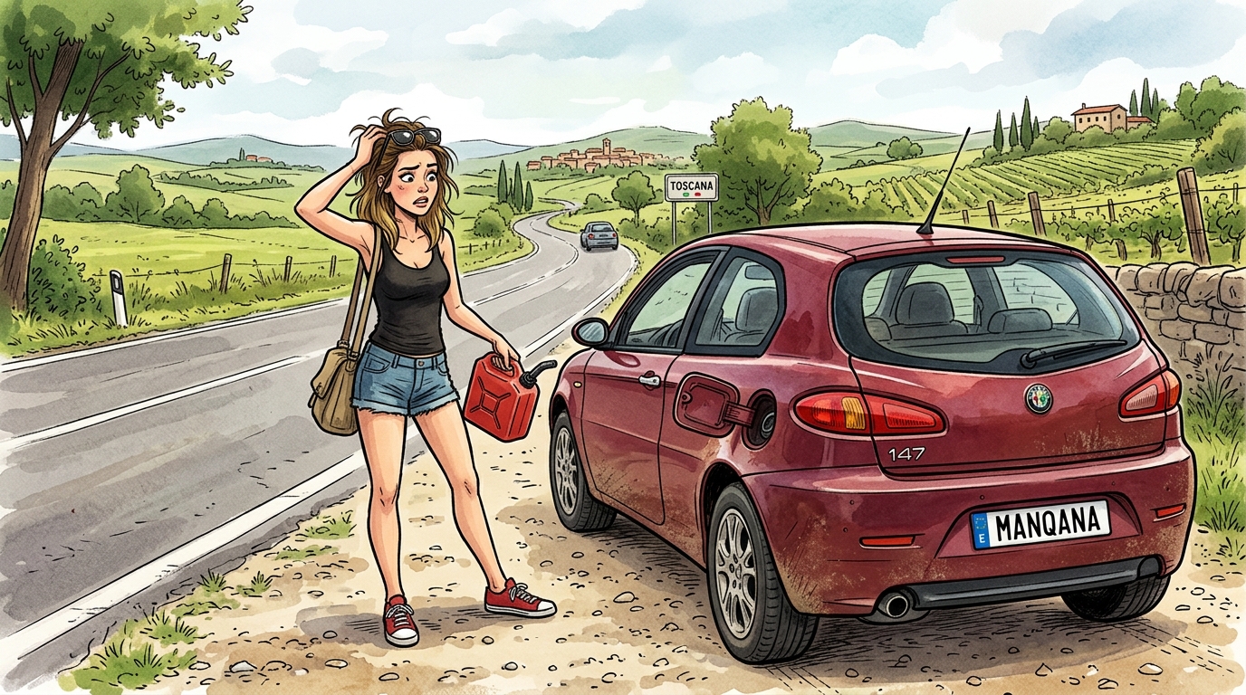 Alfa Romeo 147. Как слить бензин из бака