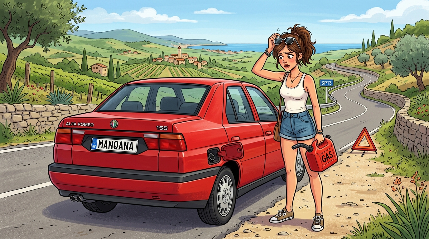 Alfa Romeo 155. Как слить бензин из бака