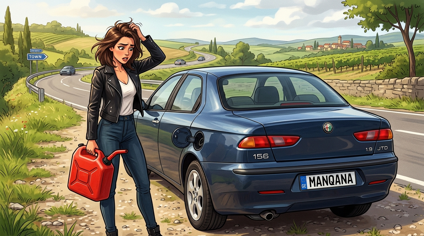 Alfa Romeo 156. Как слить бензин из бака
