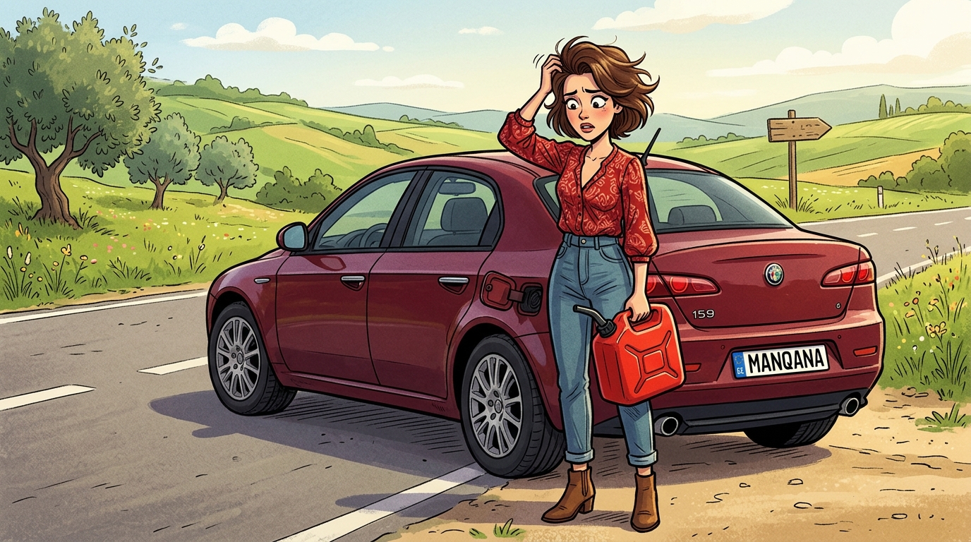 Alfa Romeo 159. Как слить бензин из бака