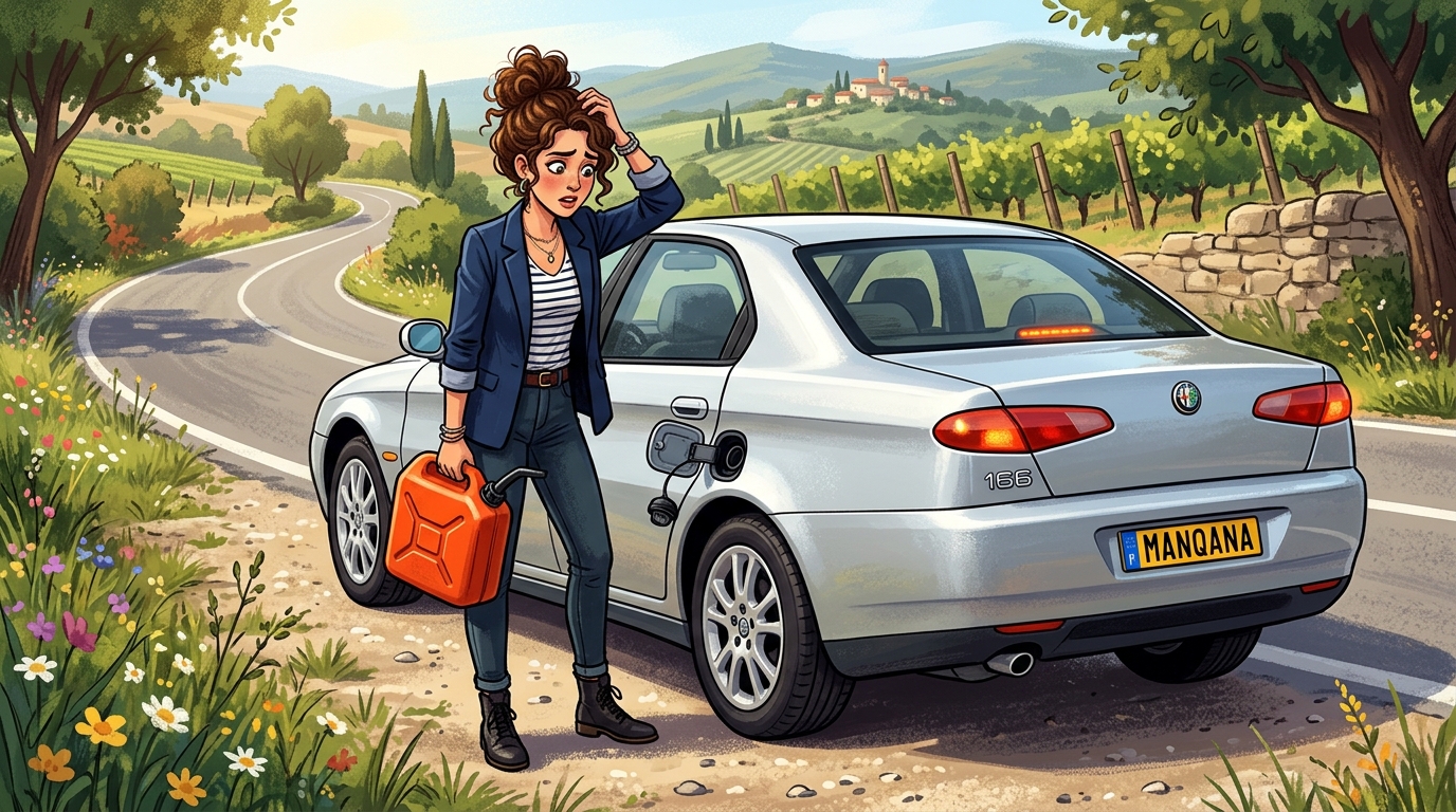 Alfa Romeo 166. Как слить бензин из бака
