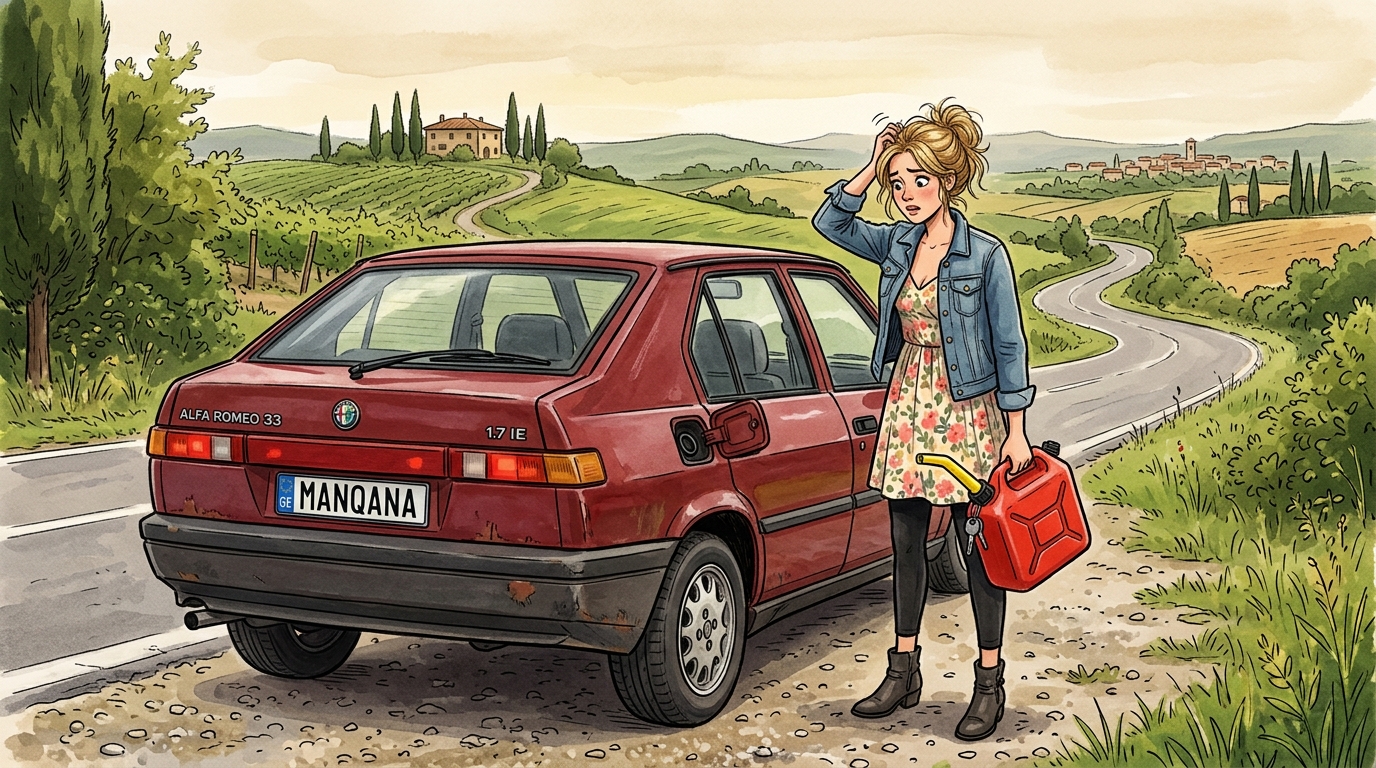 Alfa Romeo 33. Как слить бензин из бака