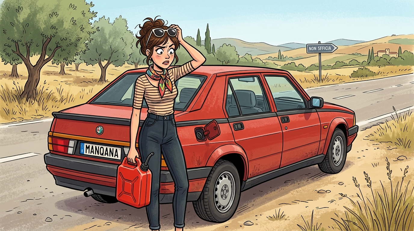 Alfa Romeo 75. Как слить бензин из бака