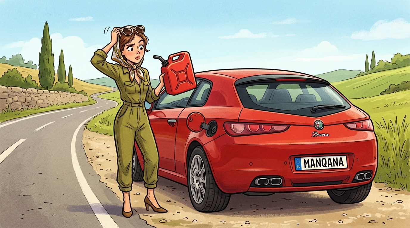 Alfa Romeo Brera. Как слить бензин из бака