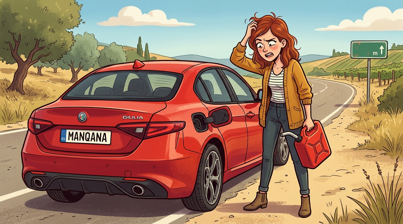 Alfa Romeo Giulia. Как слить бензин из бака