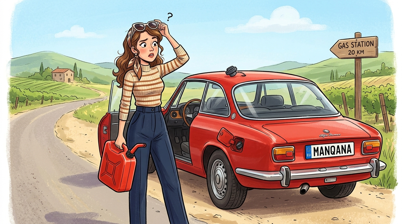 Alfa Romeo GT. Как слить бензин из бака