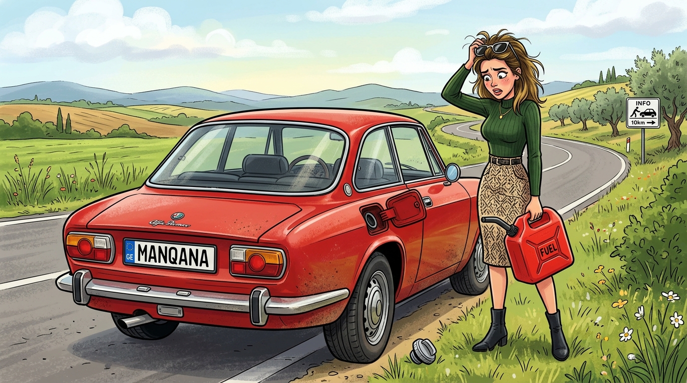 Alfa Romeo GTV. Как слить бензин из бака
