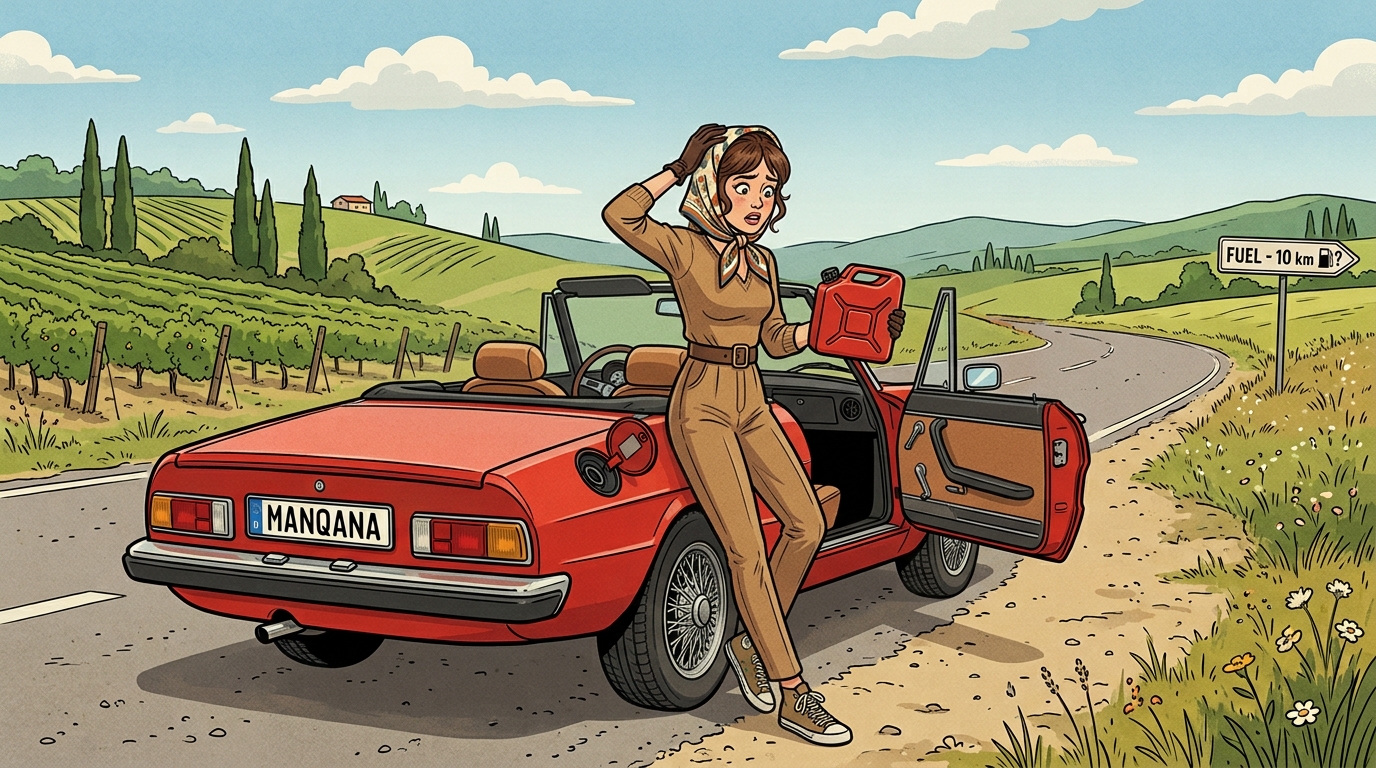 Alfa Romeo Spider. Как слить бензин из бака