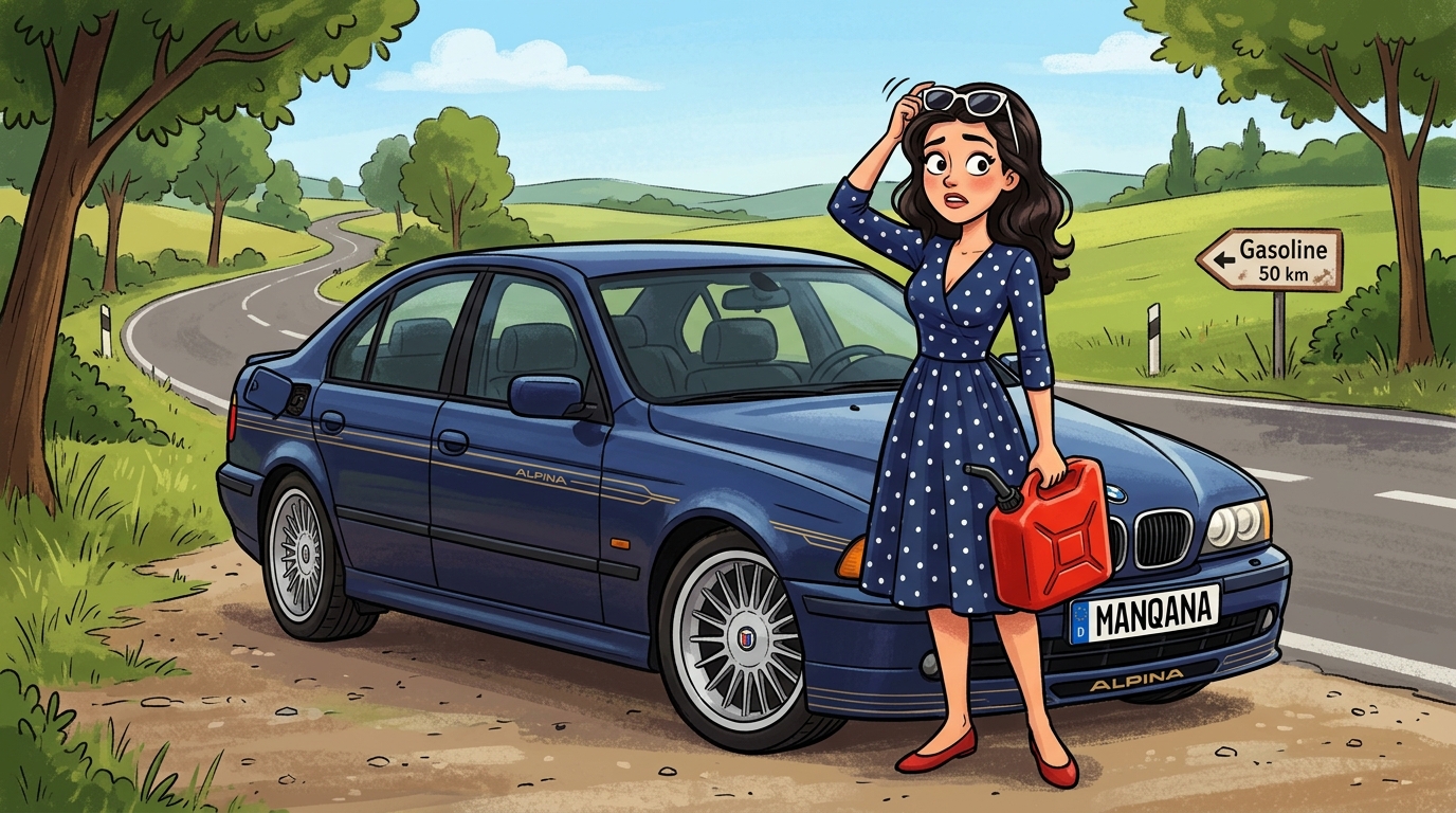 Alpina B10. Как слить бензин из бака