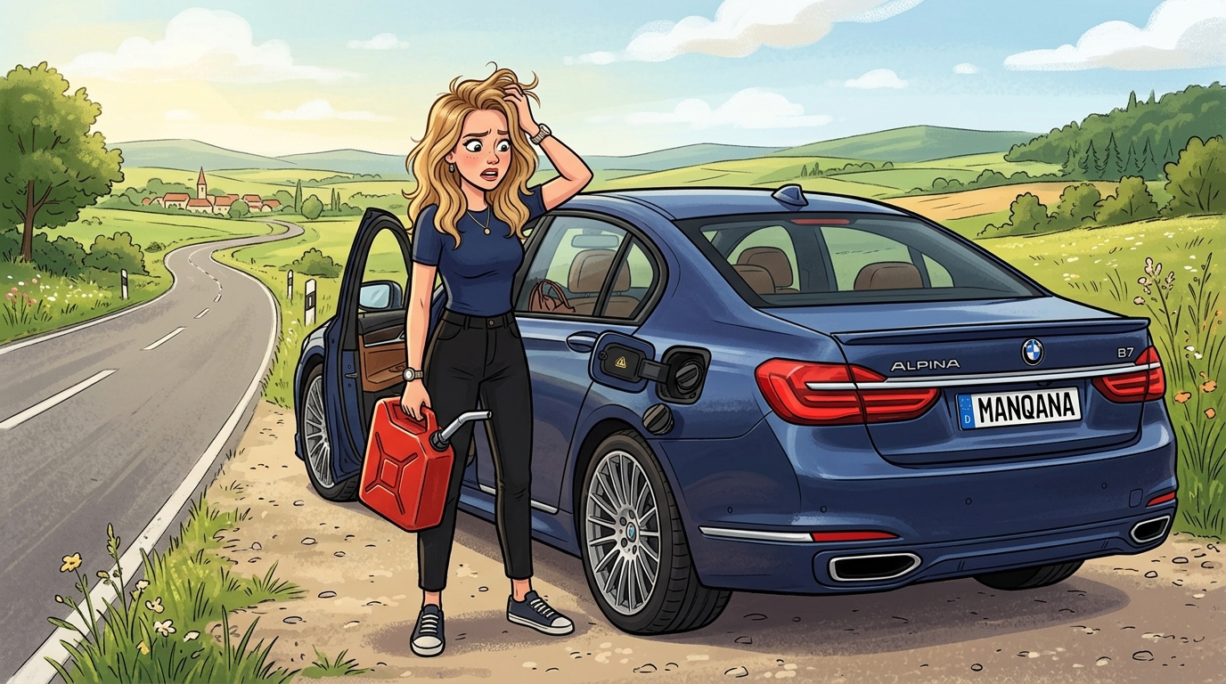 Alpina B7. Как слить бензин из бака