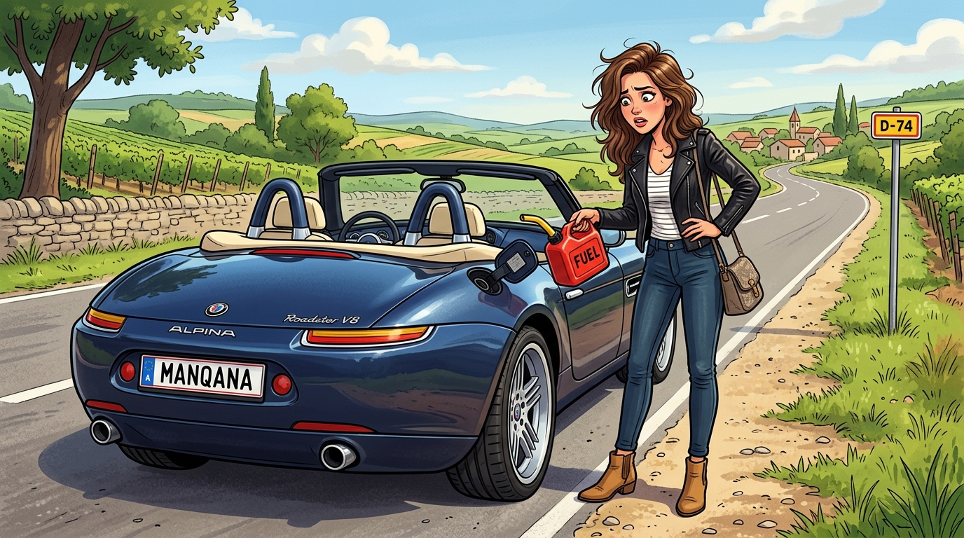 Alpina Roadster. Как слить бензин из бака