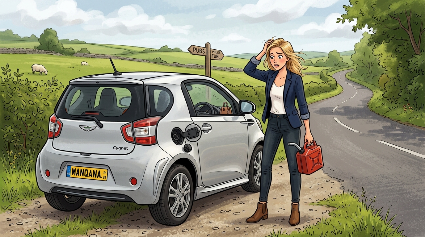 Aston Martin Cygnet. Как слить бензин из бака