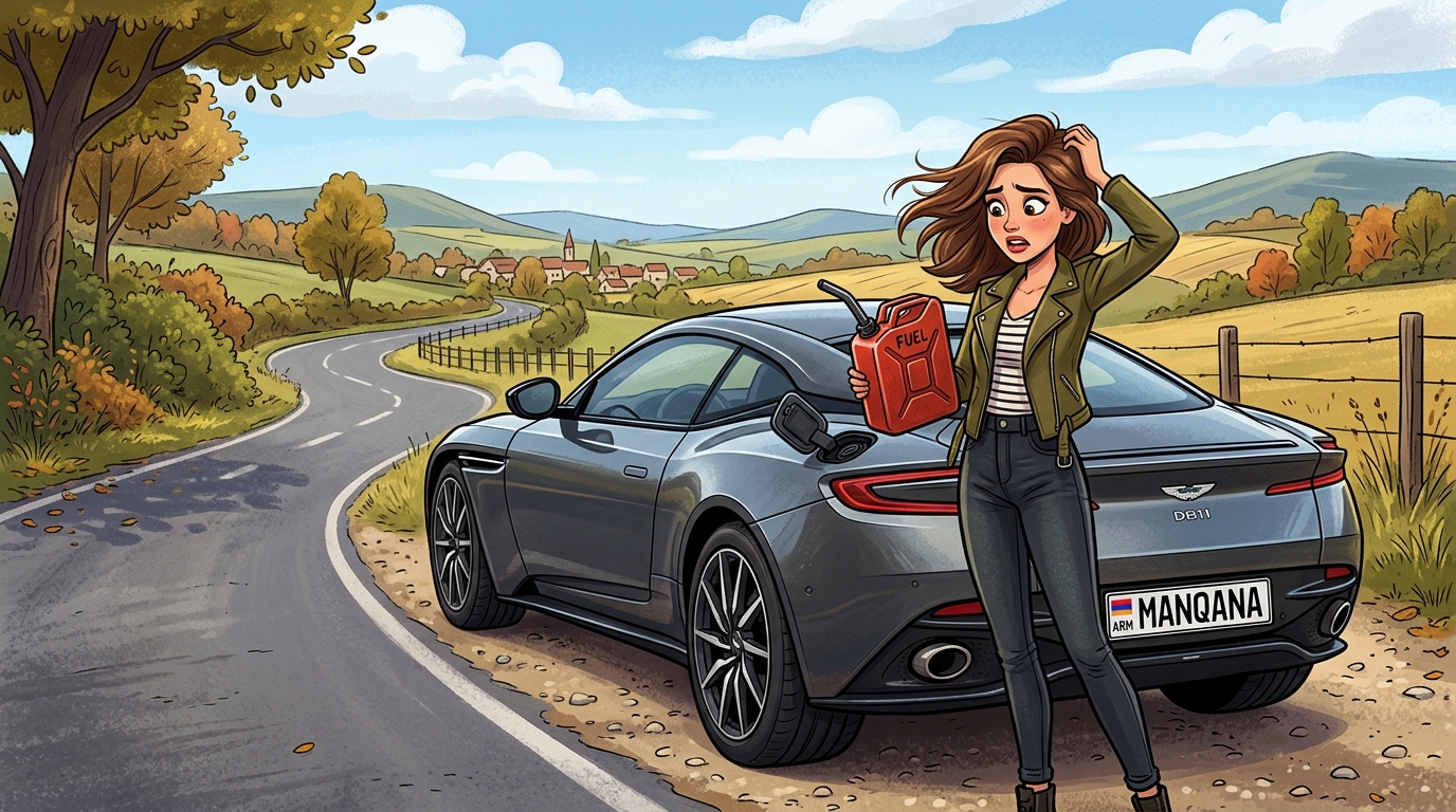 Aston Martin DB11. Как слить бензин из бака
