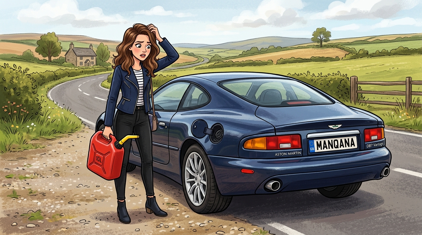 Aston Martin DB7. Как слить бензин из бака