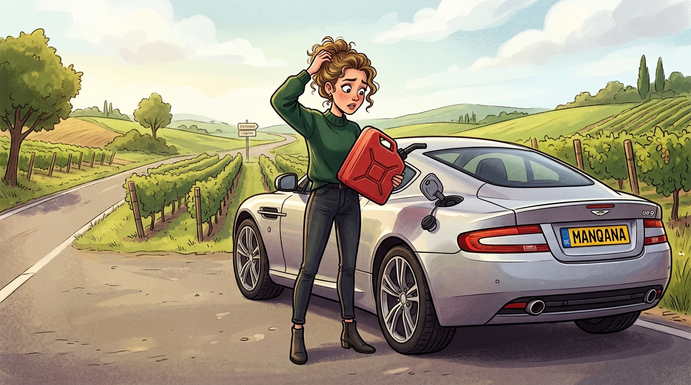 Aston Martin DB9. Как слить бензин из бака