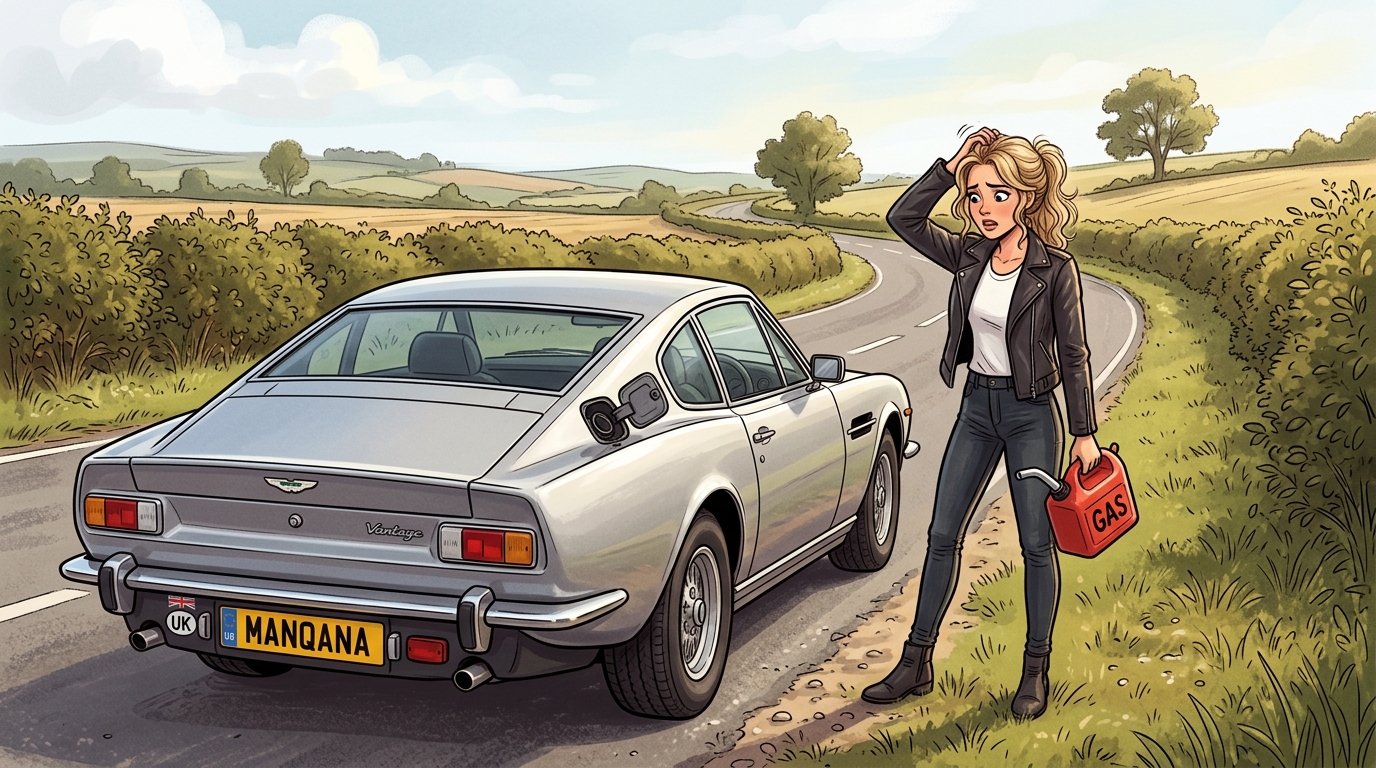 Aston Martin Vantage. Как слить бензин из бака