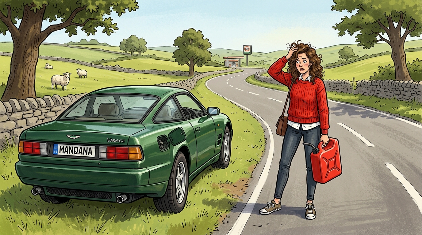 Aston Martin Virage. Как слить бензин из бака