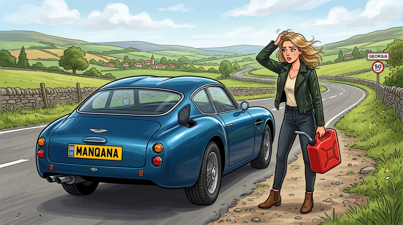 Aston Martin Zagato. Как слить бензин из бака