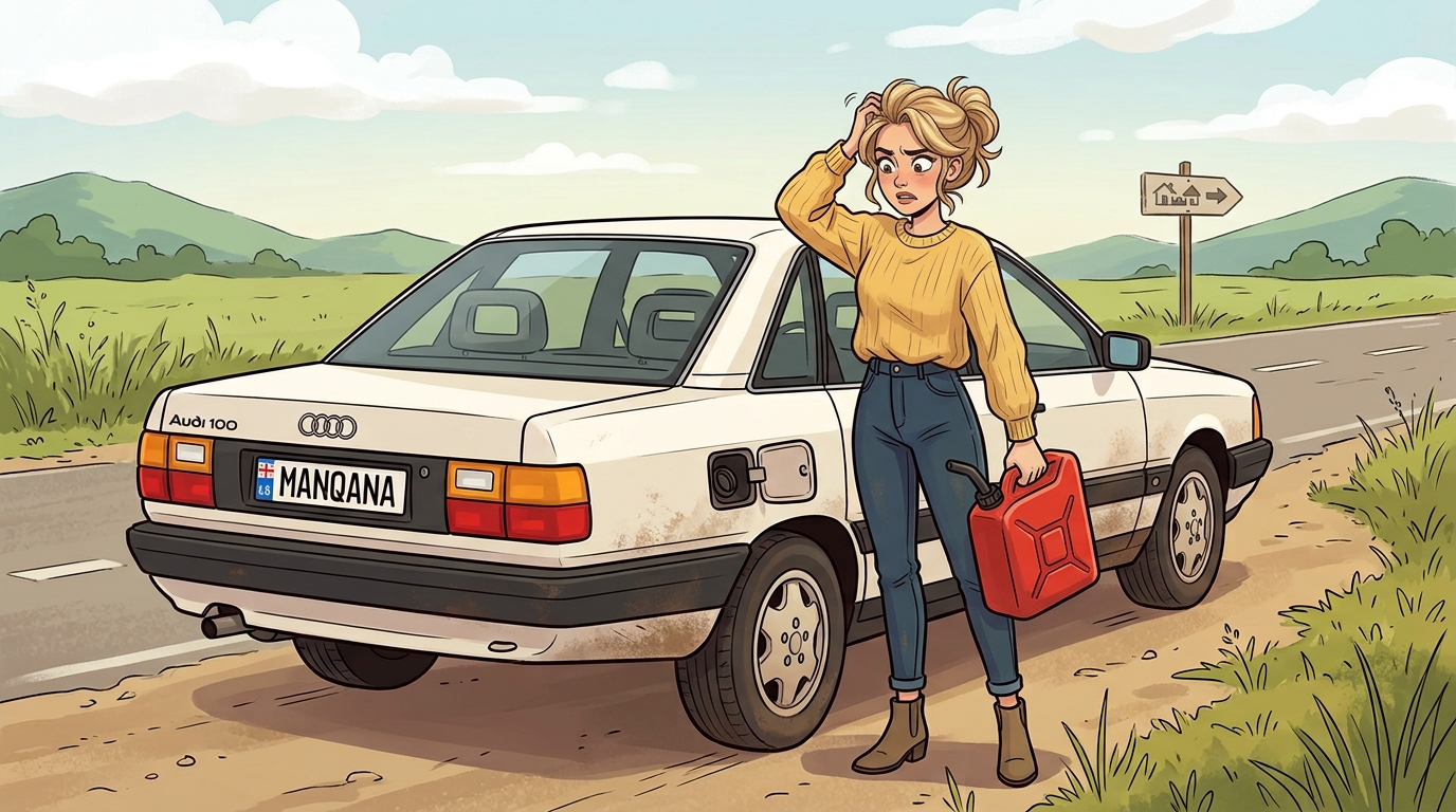 Audi 100. Как слить бензин из бака