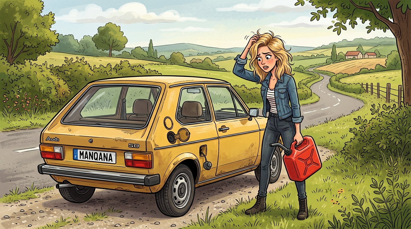 Audi 50. Как слить бензин из бака