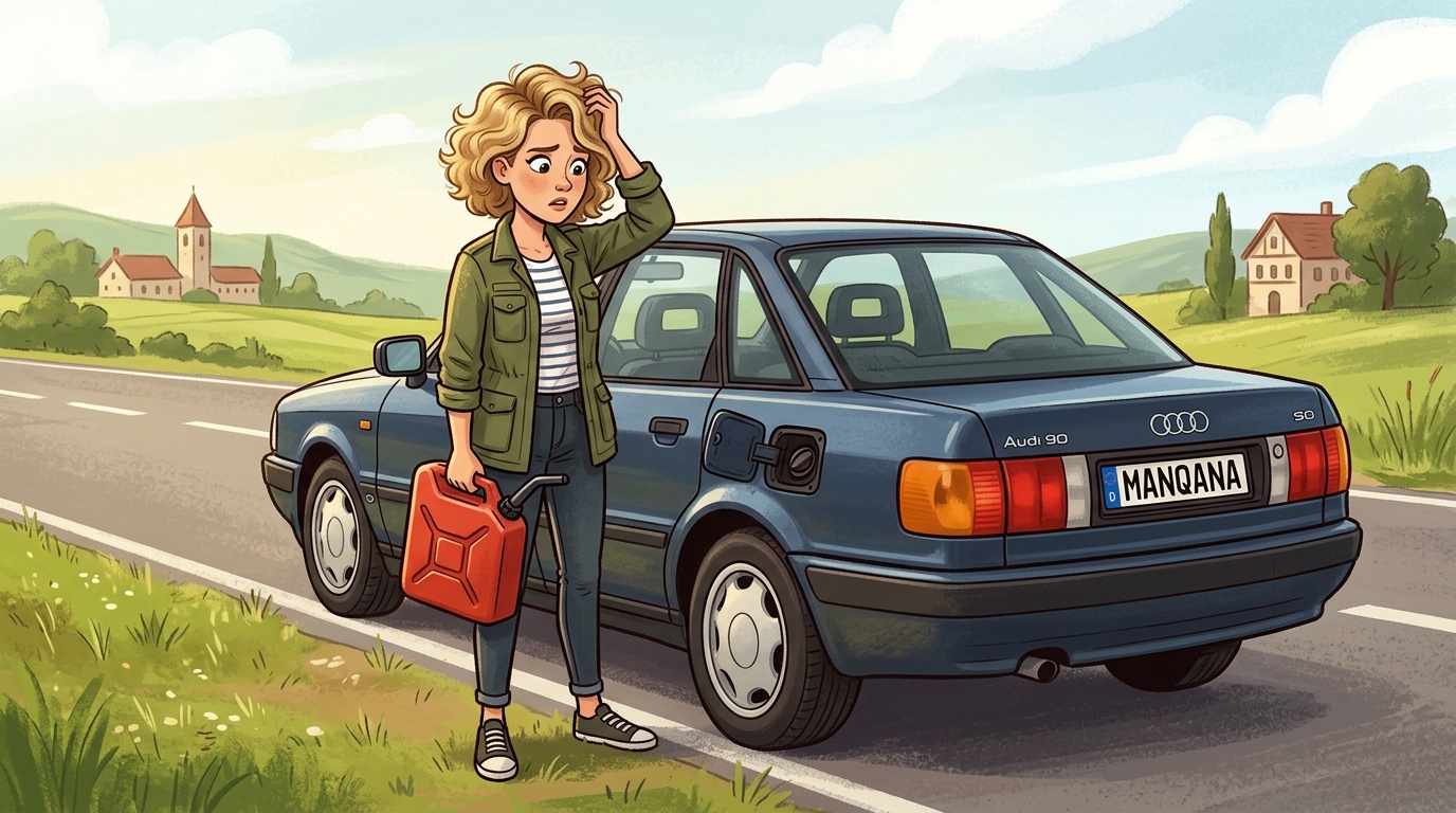 Audi 90. Как слить бензин из бака