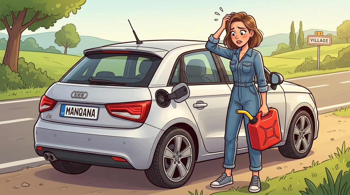 Audi A1. Как слить бензин из бака