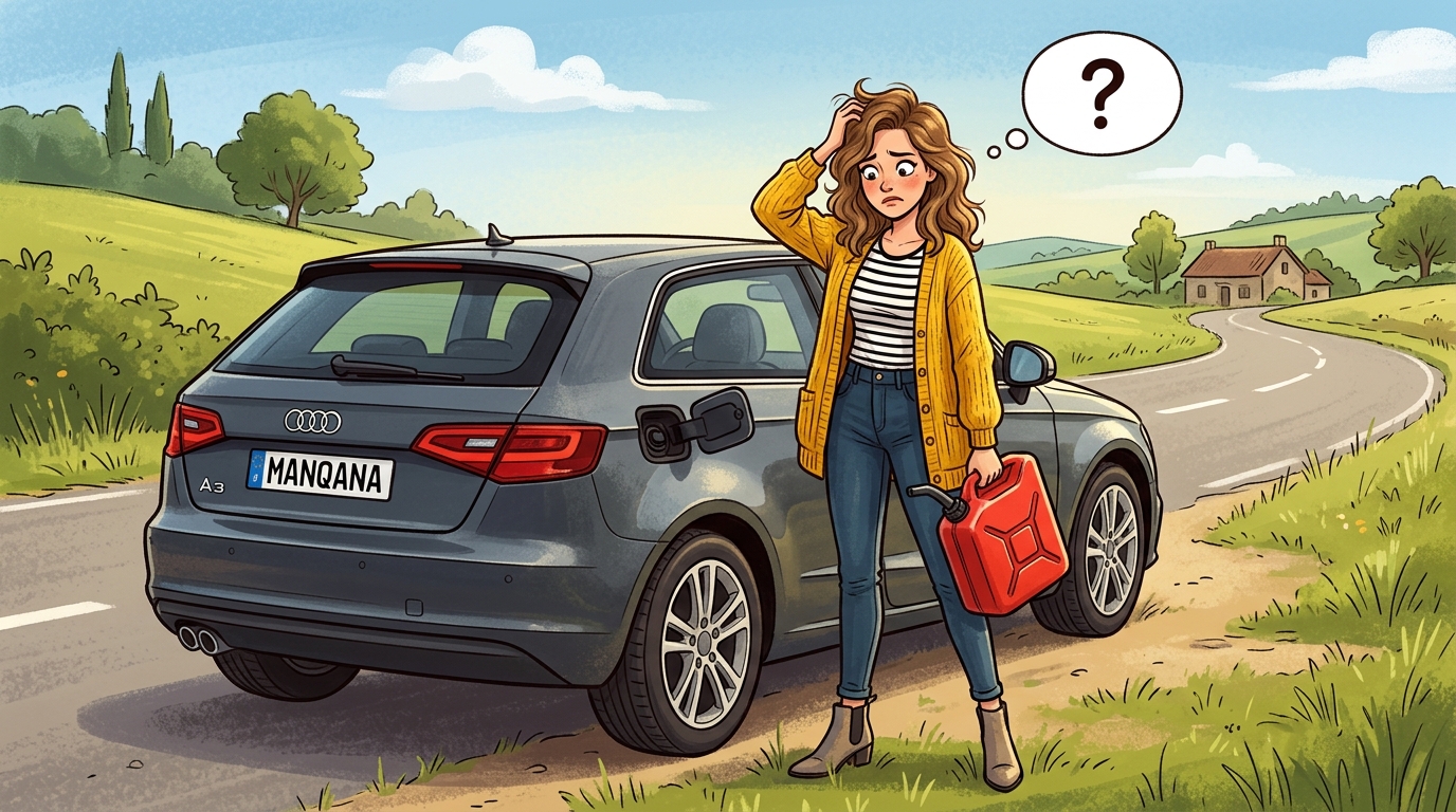 Audi A3. Как слить бензин из бака