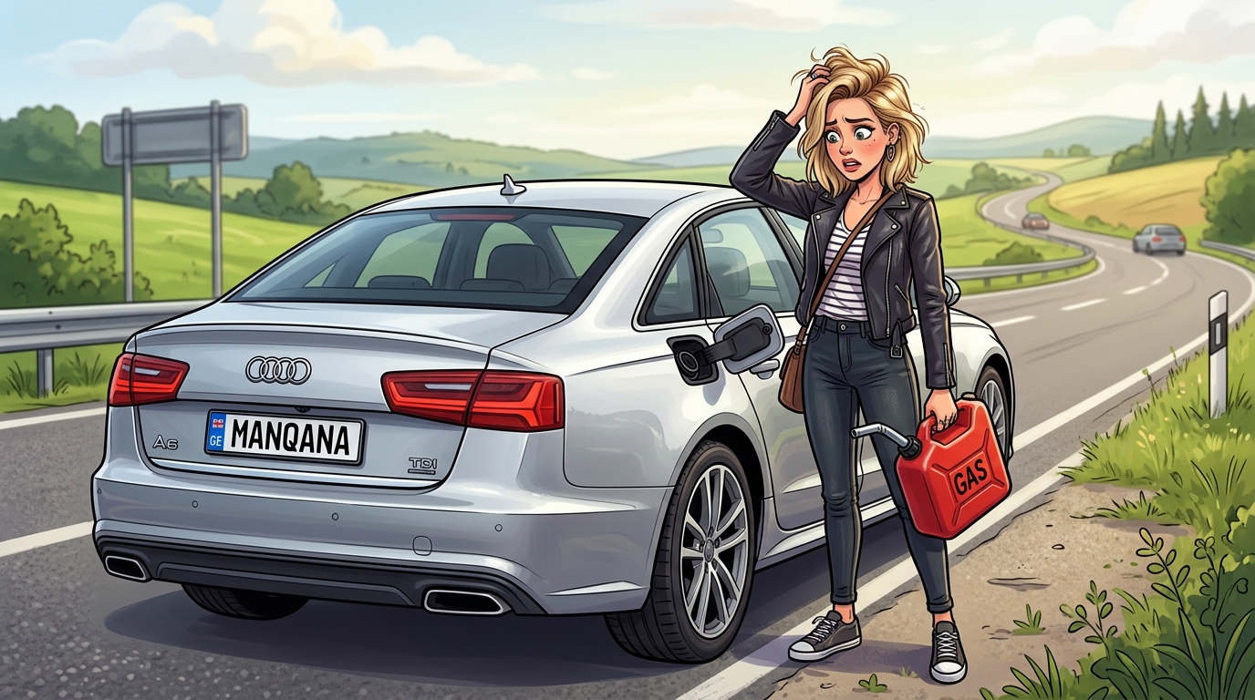 Audi A6. Как слить бензин из бака