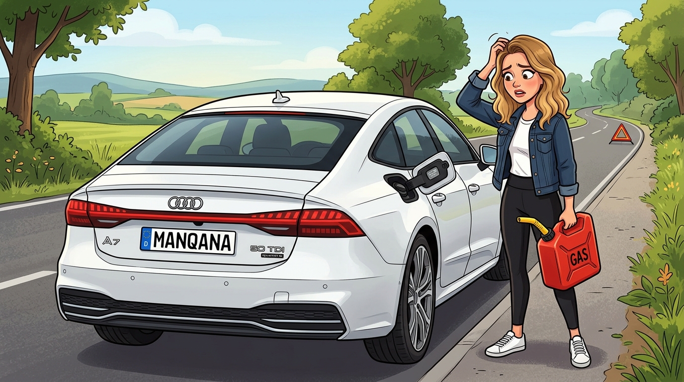 Audi A7. Как слить бензин из бака