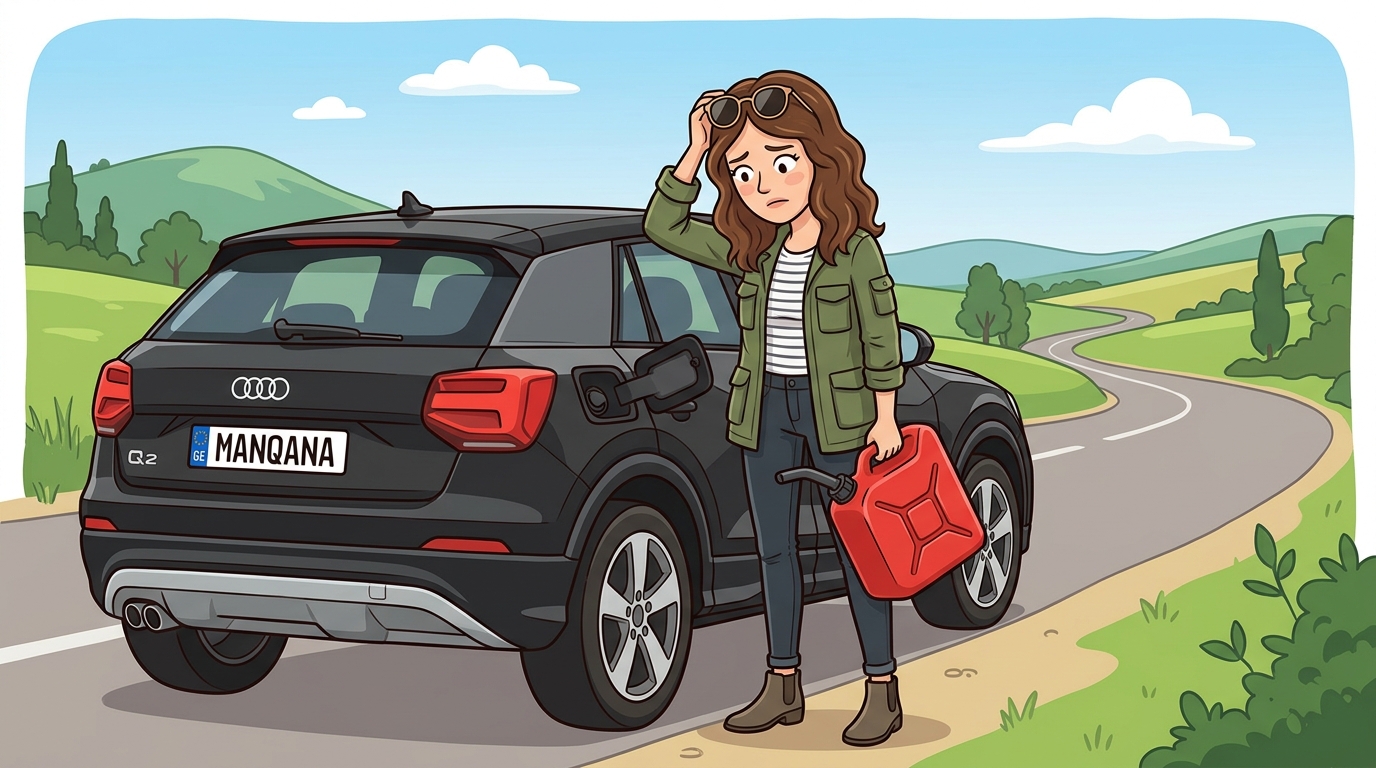 Audi Q2. Как слить бензин из бака