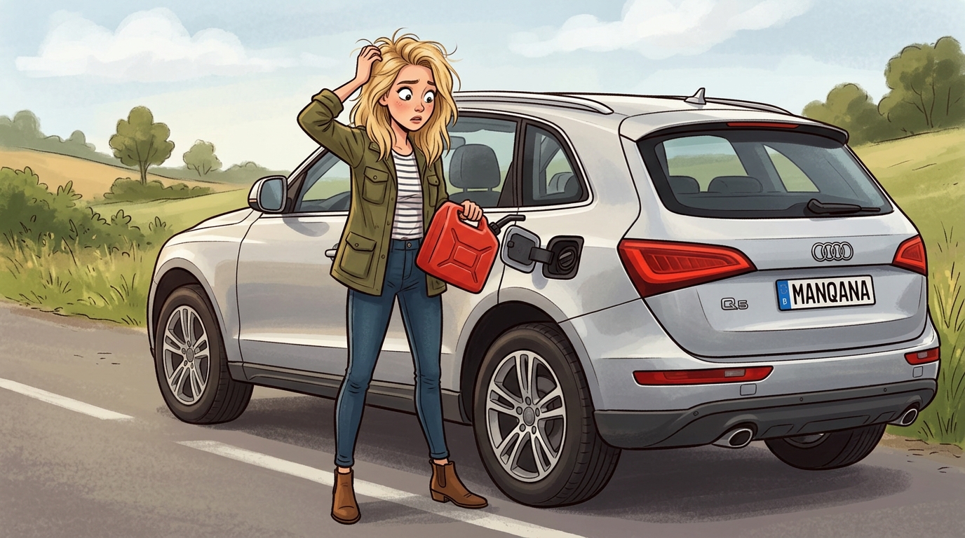 Audi Q5. Как слить бензин из бака