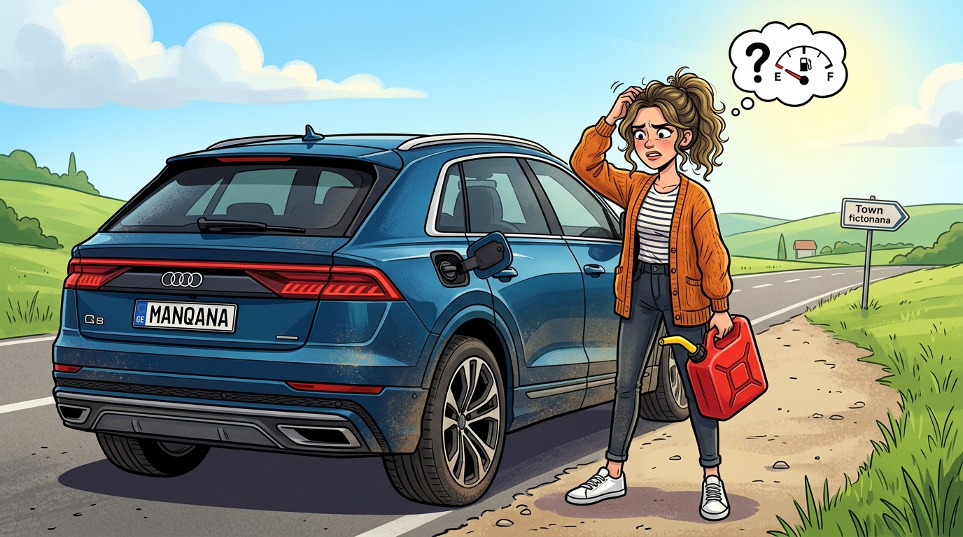 Audi Q8. Как слить бензин из бака