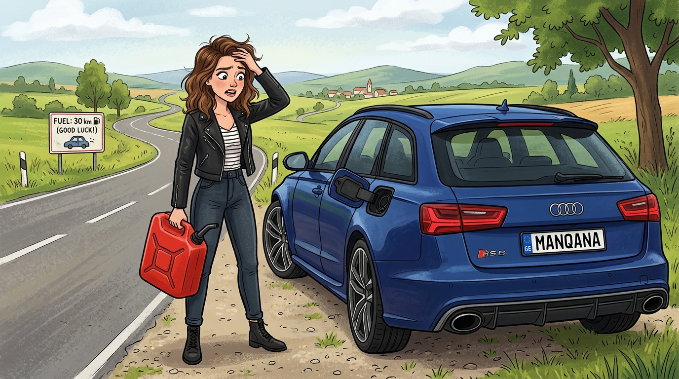 Audi RS6. Как слить бензин из бака