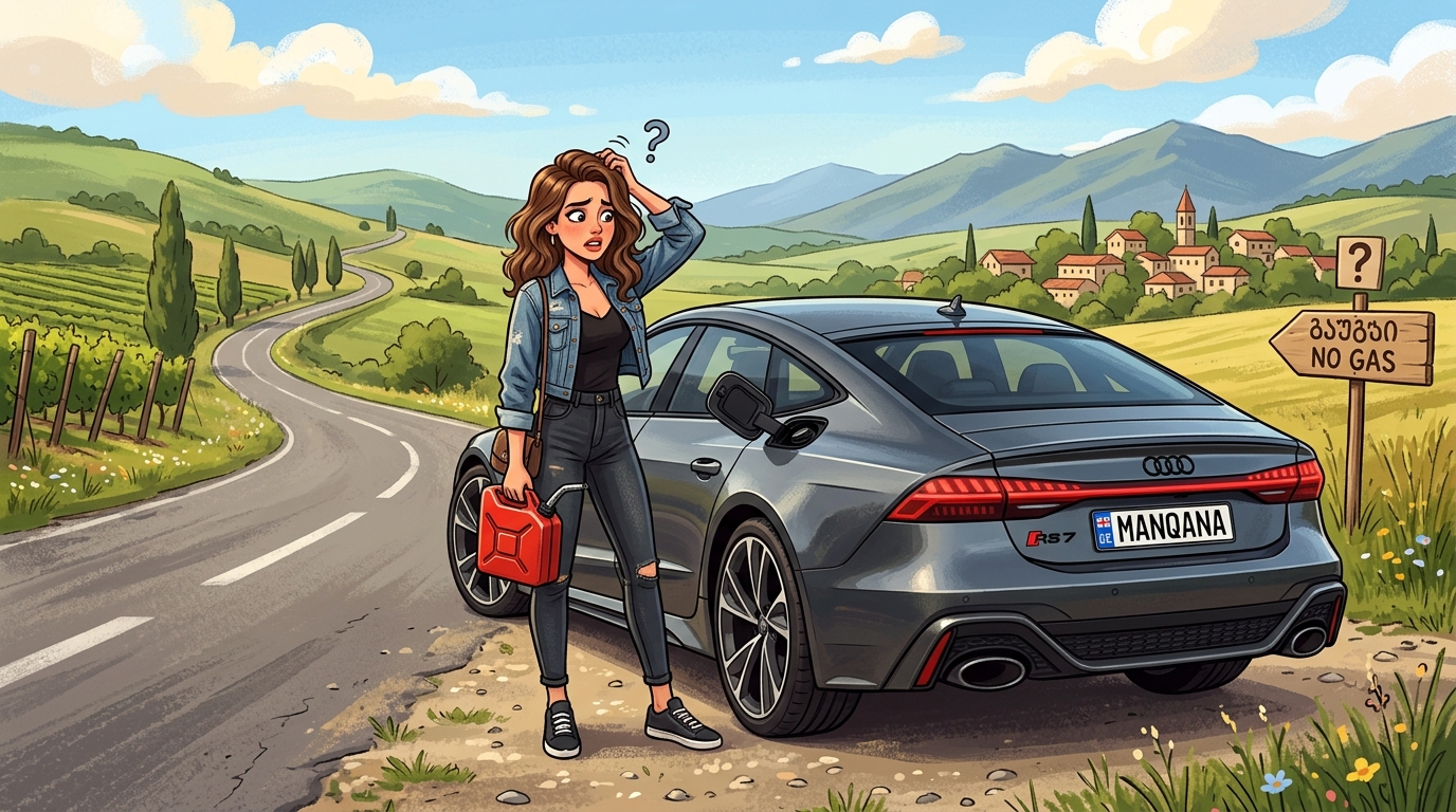 Audi RS7. Как слить бензин из бака
