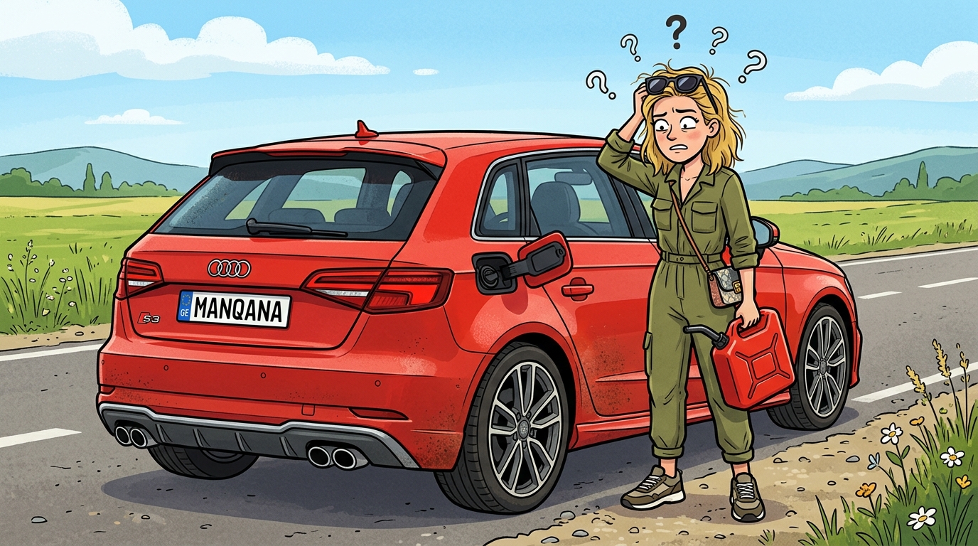 Audi S3. Как слить бензин из бака