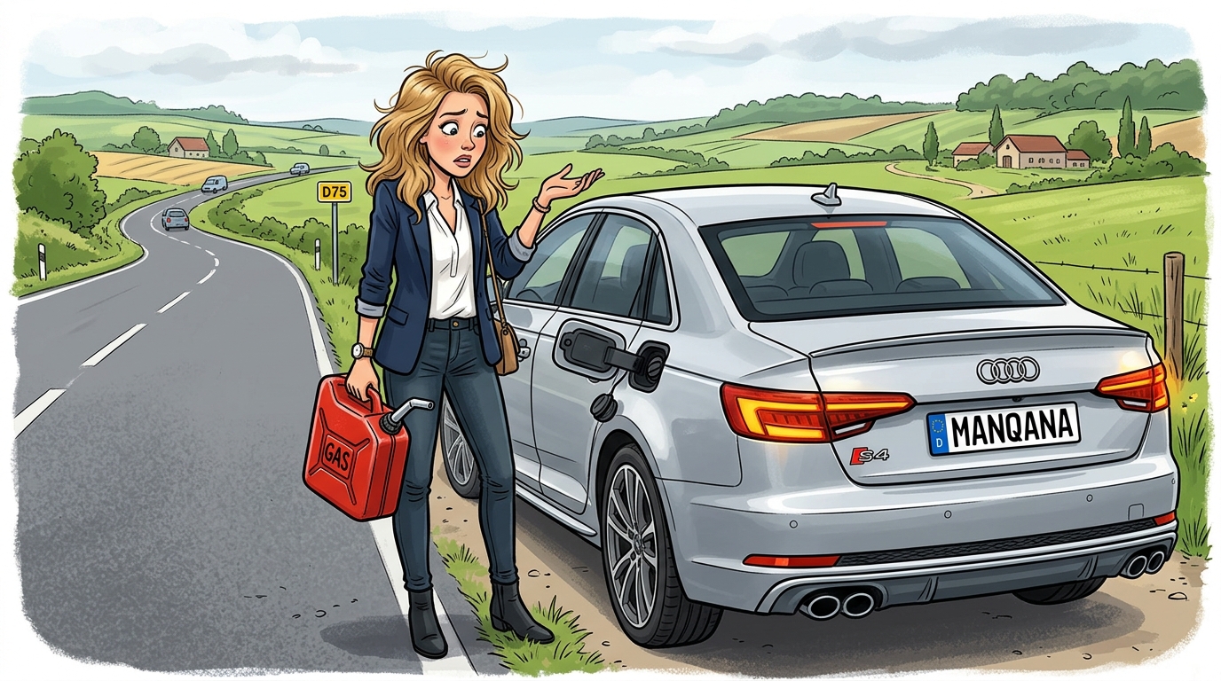 Audi S4. Как слить бензин из бака