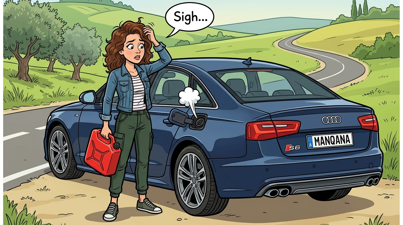 Audi S6. Как слить бензин из бака