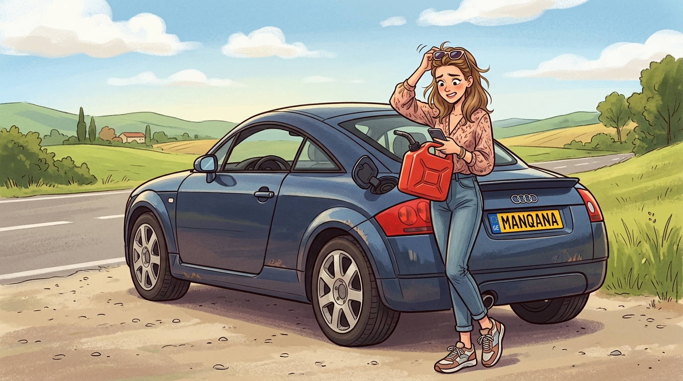 Audi TT. Как слить бензин из бака