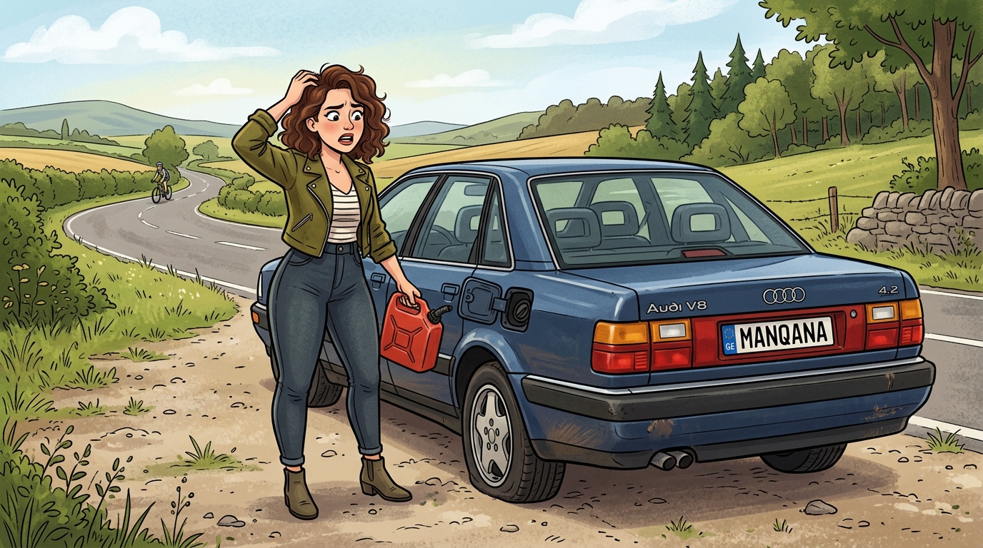 Audi V8. Как слить бензин из бака