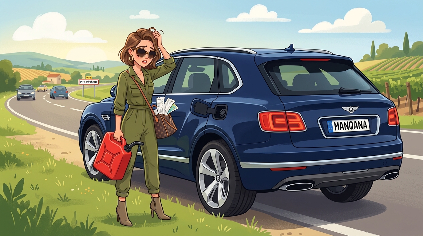 Bentley Bentayga. Как слить бензин из бака