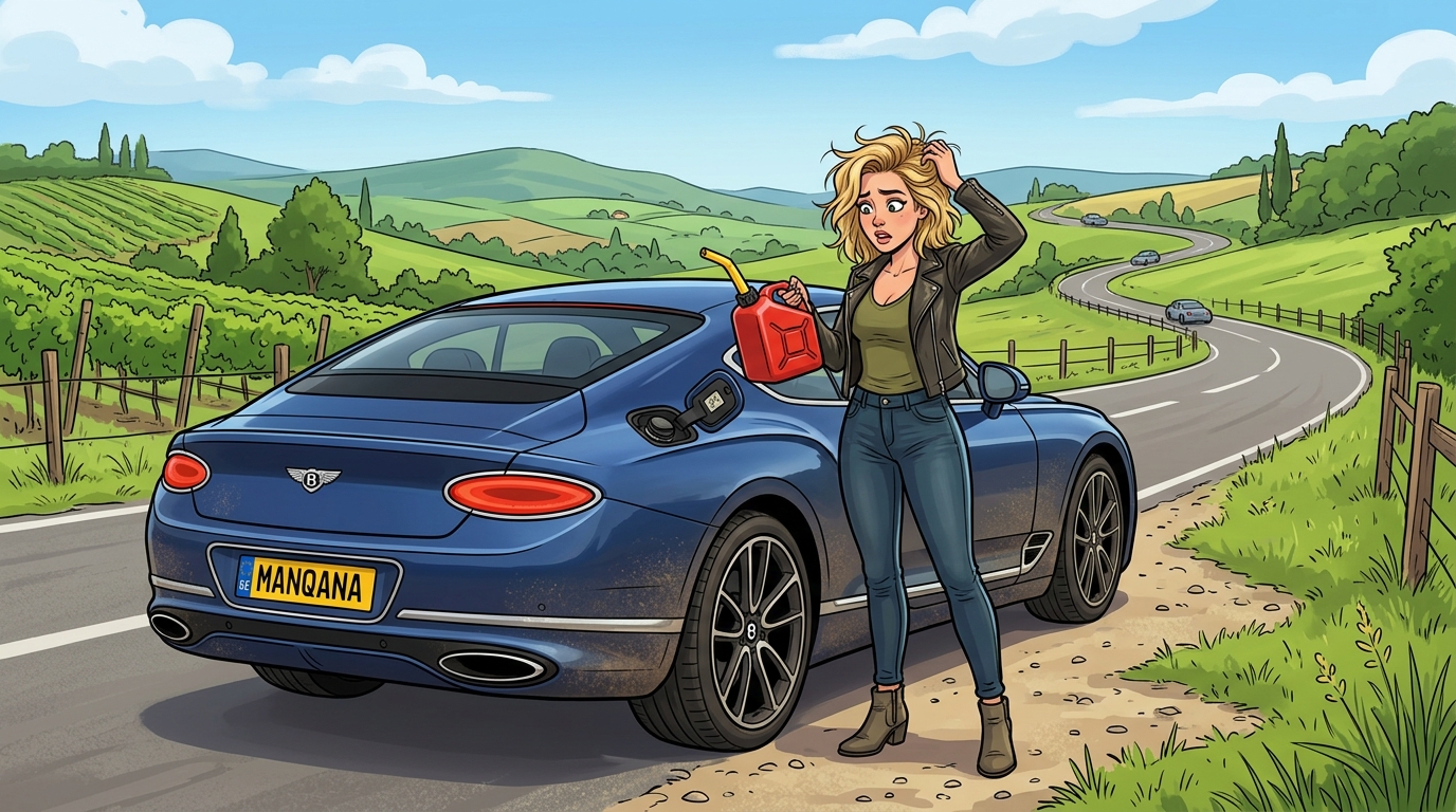 Bentley Continental. Как слить бензин из бака