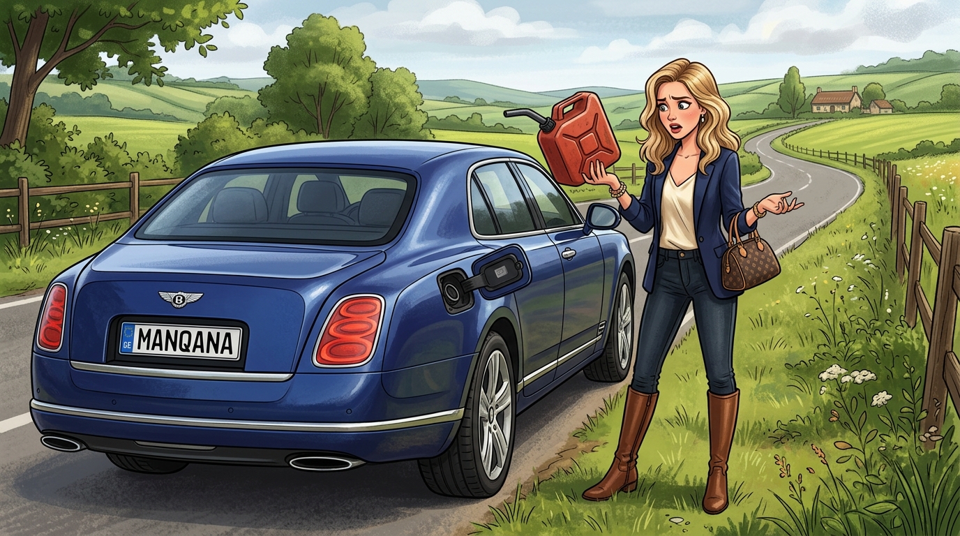 Bentley Mulsanne. Как слить бензин из бака