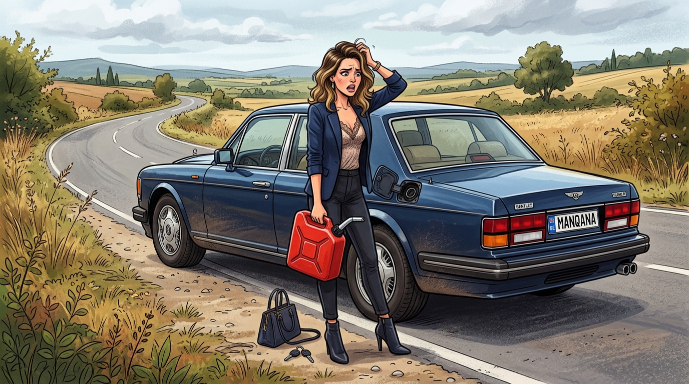 Bentley Turbo R. Как слить бензин из бака