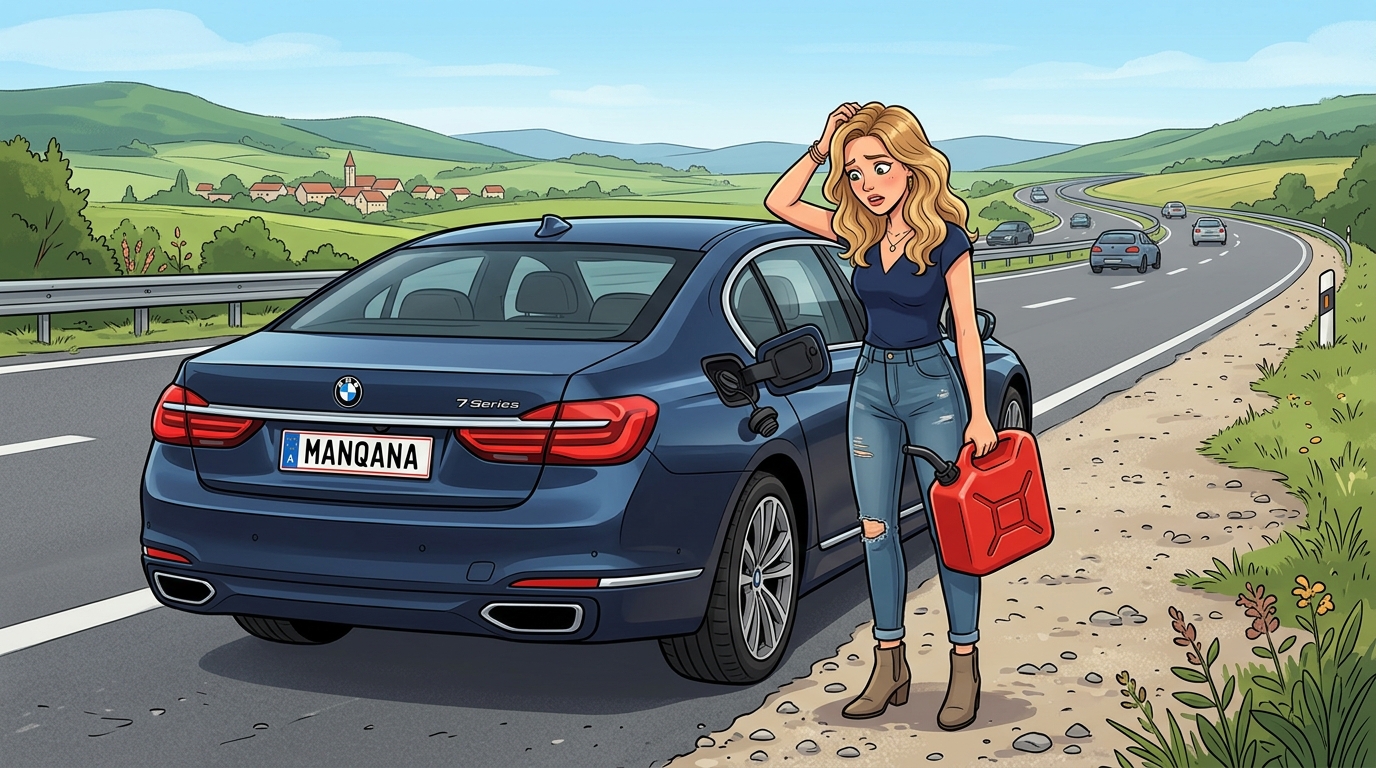BMW 7-Series. Как слить бензин из бака