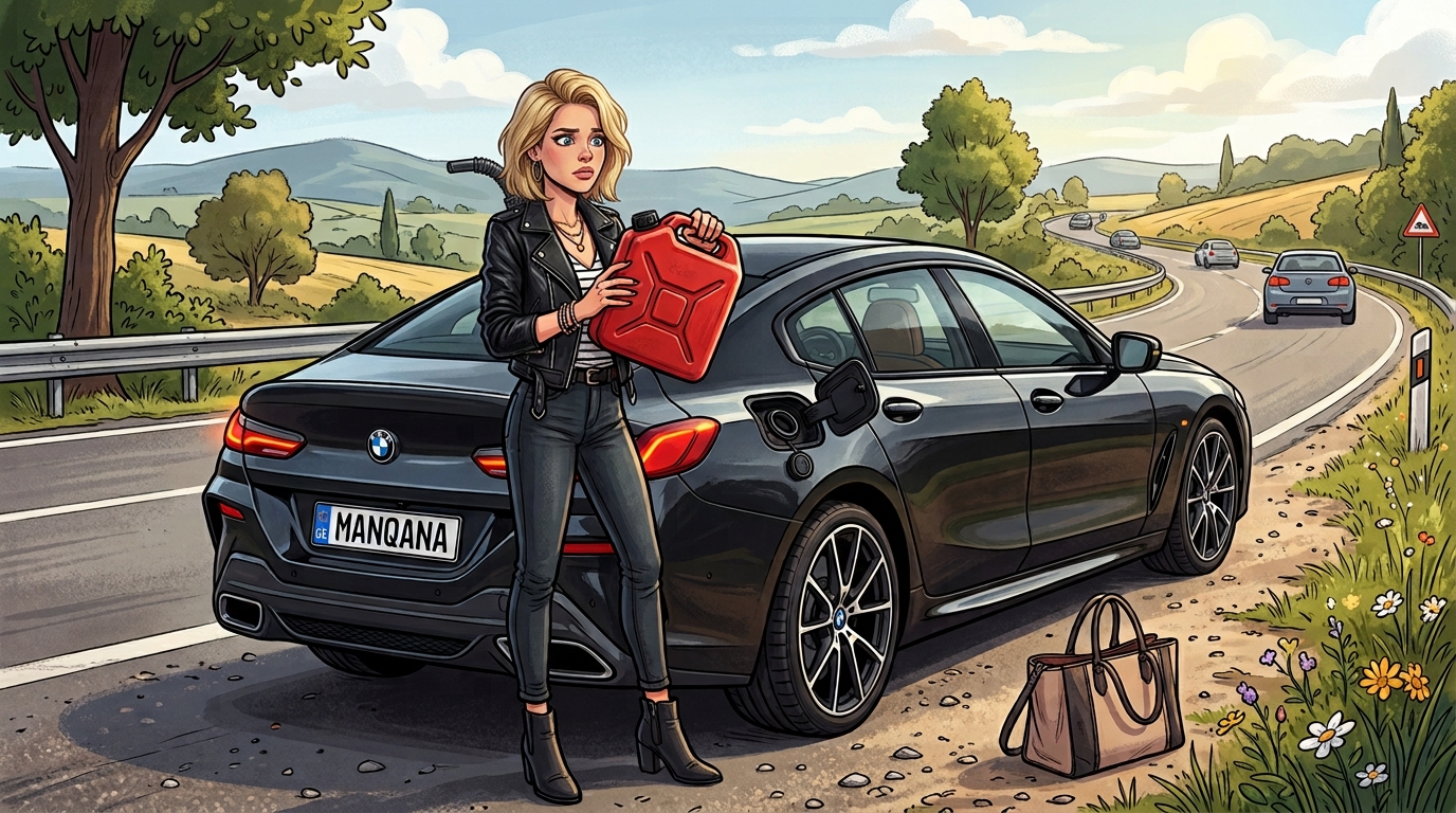BMW 8-Series. Как слить бензин из бака BMW